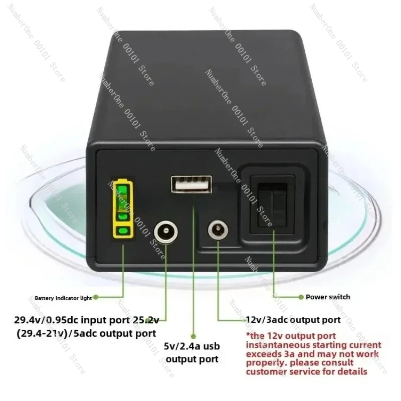 360 Photo Booth Power Banks Portable Battery Charger 12V 24V Power Bank Supply Hot Sale 44800mah Phone USB DC Battery