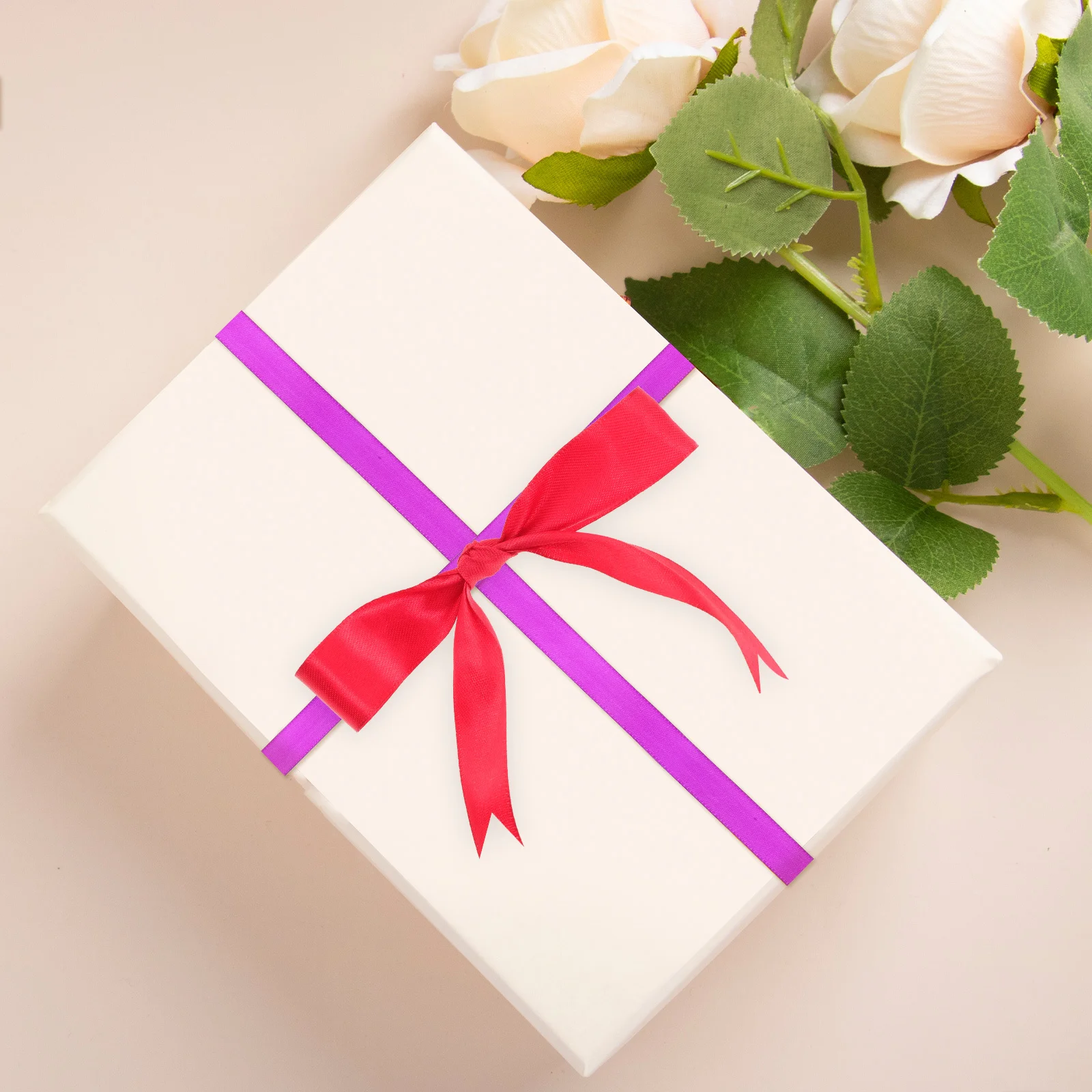 

16 Rolls Colorful Polyester Ribbon Multi-Purpose Craft DIY Ribbon for Gift Box Wrapping Party Use Wedding Decoration