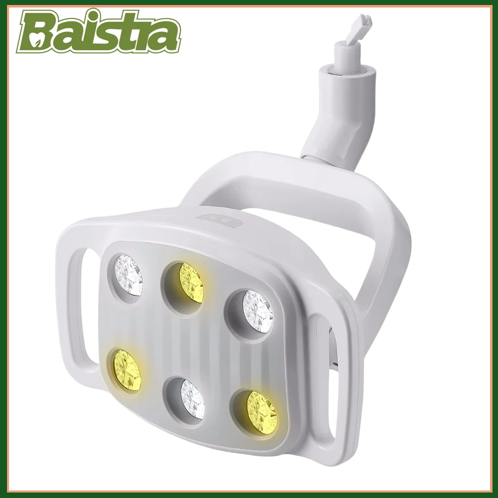 

AZDENT Dental LED Light Six Bulbs Dual-color Oral Lamp with 22mm to 26mm Adapter Ring Dental Chair Unit