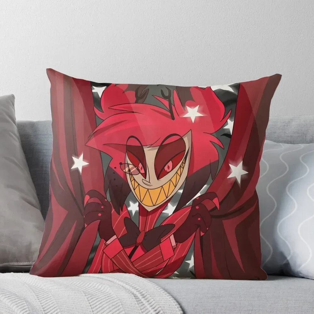 

Alastor the show begins !! Throw Pillow anime girl pillows decor home Sofa Cushion Pillow