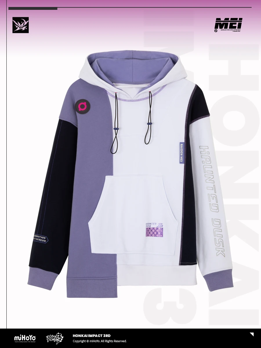 

MiHoYo Official Honkai Impact 3 Raiden Mei Hoodies HERRSCHEER OF THUNDER Themed Doujin Raiden Coat Unisex Top Birthday Gifts