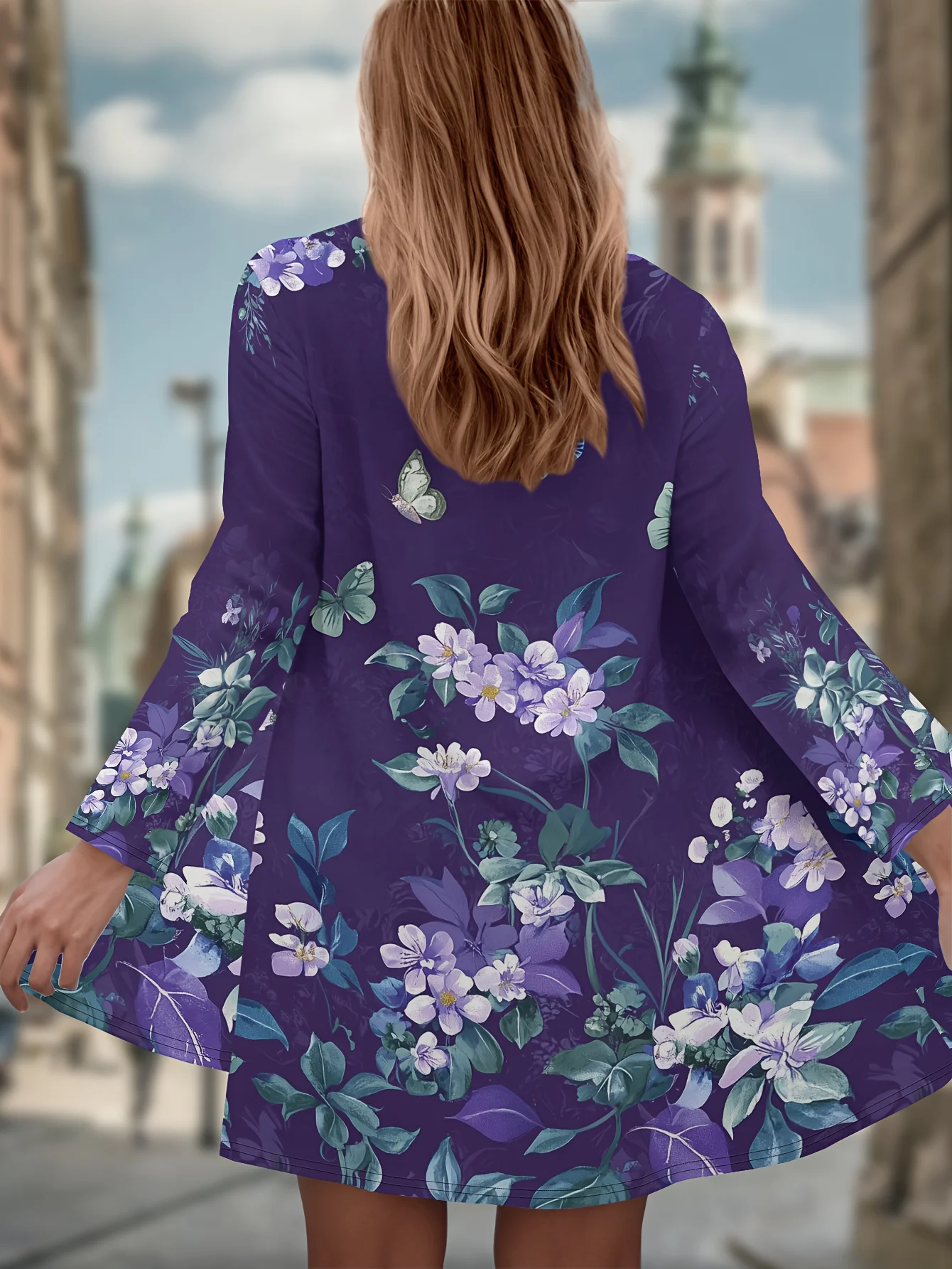 Женский кардиган с длинными рукавами и 3D-принтом, открытая передняя часть из полиэстера, легкая накидка, весенне-осеннее повседневное пальто