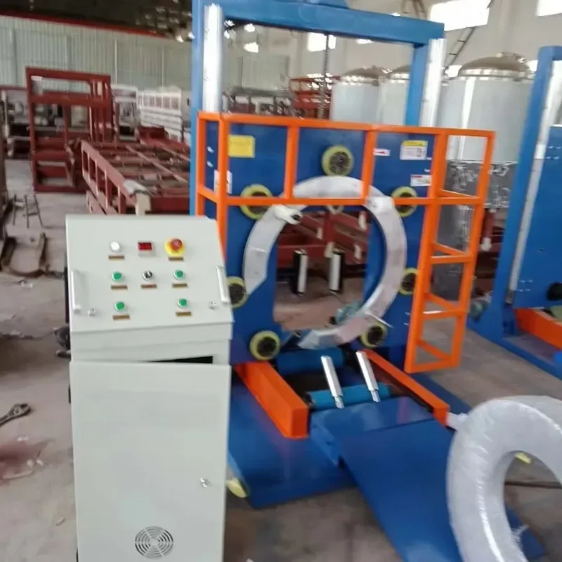 【Seller's Recommendation】Steel Coil Wrapping Machine Hose and Water Pipe Packaging Machine PVDF Pipe Wrapping Machine
