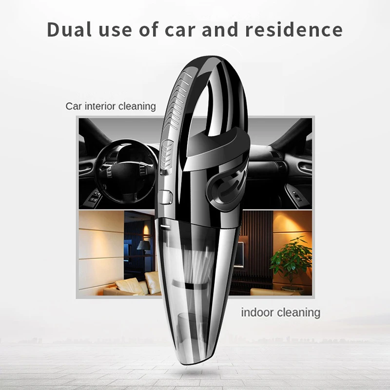 LEIBOO Car Vacuum Cleaner Portable Handheld Wireless Vacuum Cleaner High Power Wet and Dry Vacuum Cleaner Dust Collector Home