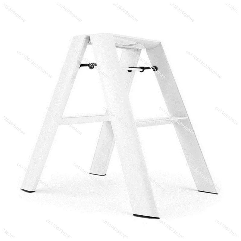 Multifunctional ladder Household folding telescopic herringbone ladder Aluminum alloy three-step ladder