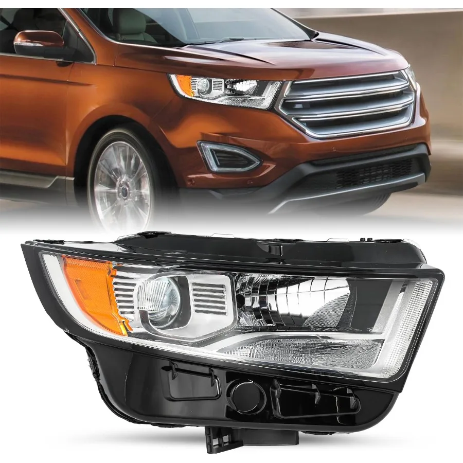 

Замена фары в сборе для 2015 2016 2017 2018, Edge SE SEL Plus Sport, титановый OEM-проектор, галогенная фара