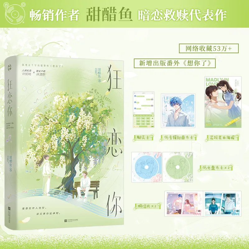 Crazy for You Romance ( Kuang Lian Ni ) Novels Book Unrequited Love Redemption Novel Xu Zhinan & Lin Qingye By Tian Cu Yu