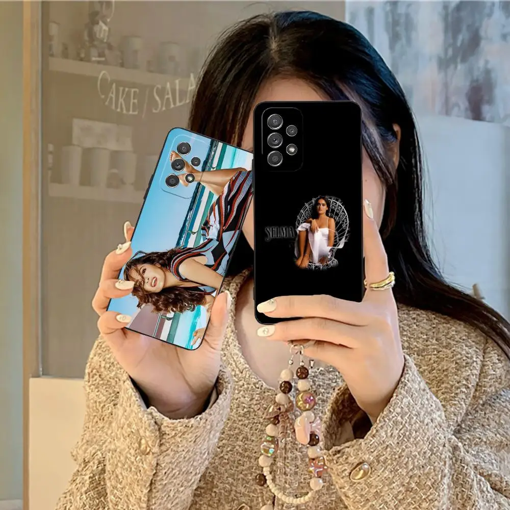

Salma Hayek Mobile Phone Case for Samsung Galaxy A73 72 71 70 56 55 54 53 52 36 35 34 23 16 15 5G Colour Printing Luxury Cover