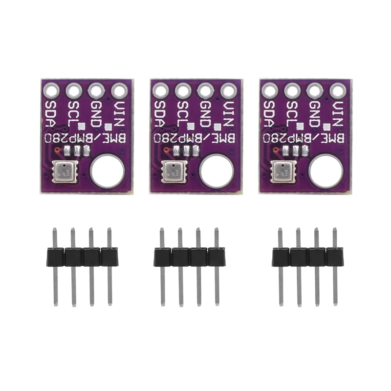 3 Stuks Bme280 5V Digitale Sensor Temperatuur Luchtvochtigheid Barometrische Druksensor Module I2c Spi Bme280 Sensor Module