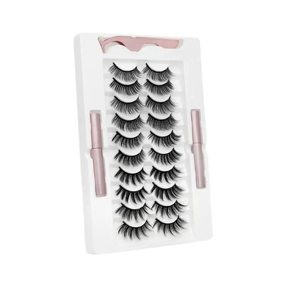 Magnetic Eyelashes 3D Magnetic Lashes Natural False Handmade Tools Extension Makeup Magnet Long Eyelashes Lashes Lasting Ey H1R1