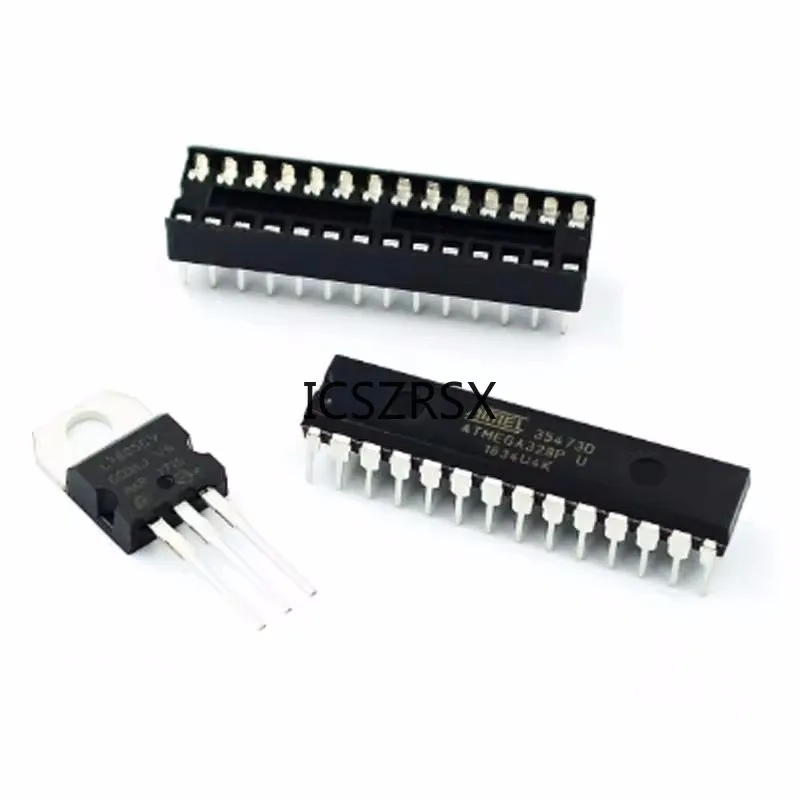 ATMEGA328P-PU without-Ar duino BOOTLOADER DIP Socket & 16MHz crystal Kit