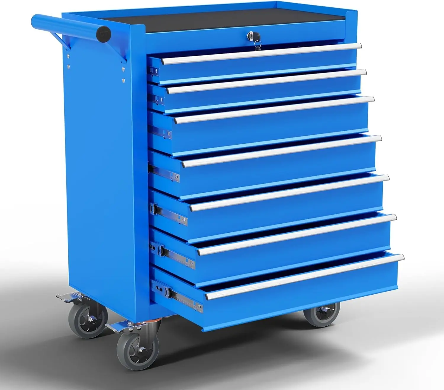 

7-Drawer Metal Rolling Tool Chest With Wheels,Tool Storage Cabinet With Locking System，Toolbox With Wheels For Garage,