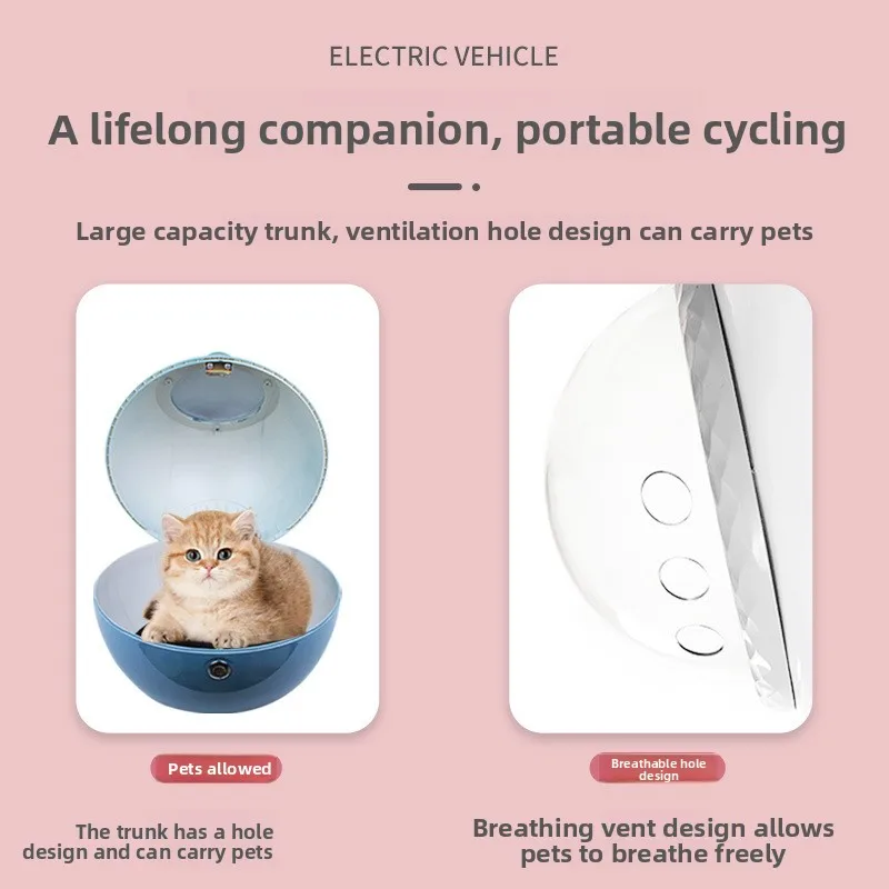 Universal Electric Bike Trunk with Breathable Cover and Electric Bike Rear Trunk New Pet Trunk Universal Bicycle Backrest