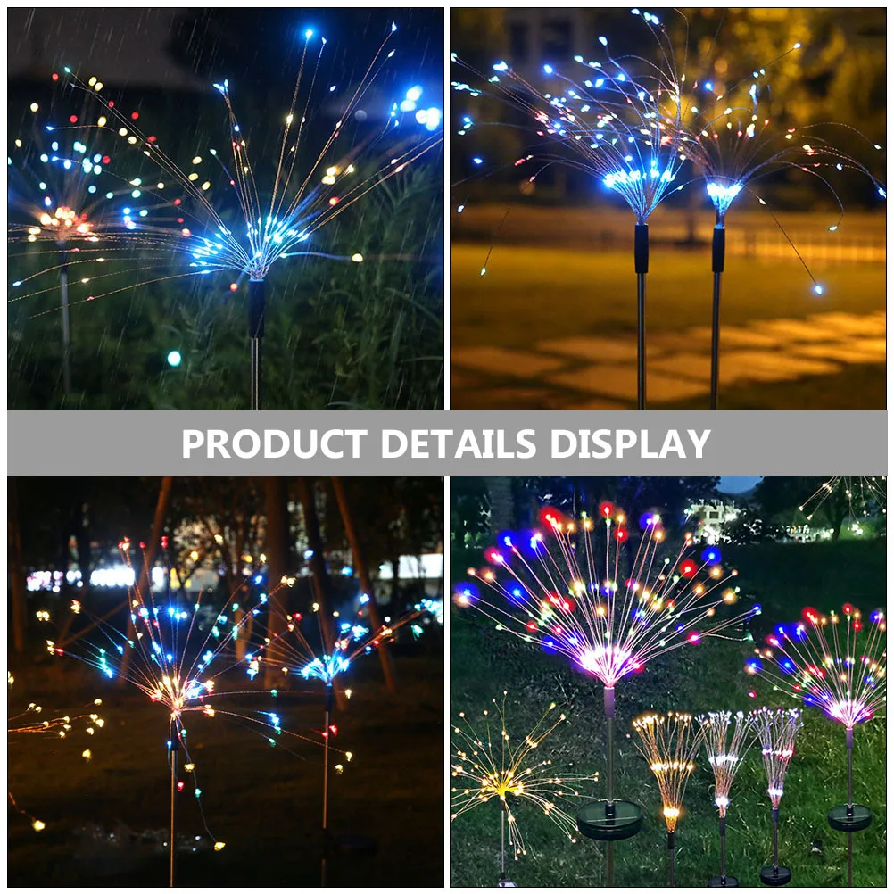 مجموعة واحدة من مصابيح عيد الميلاد التي تعمل بالطاقة الشمسية تلقائيًا مع إيقاف التشغيل لحديقة ساحة الحديقة وفناء الإضاءة الخارجية المزخرفة #3