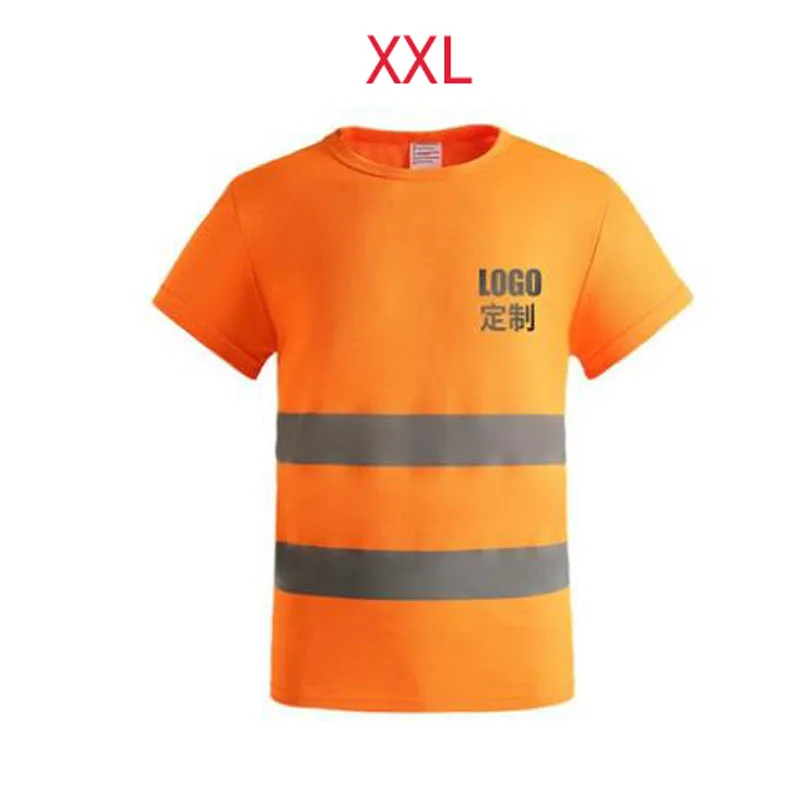 Cycling Reflective Safety Vest Quick-drying T-shirt Construction Site Clothing Short-sleeved Cycling Advertising Work Clothes Fl