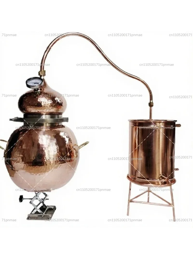 Copper Distiller for Home Use Small Hydrosol Distillation Machine Wine Making Equipment