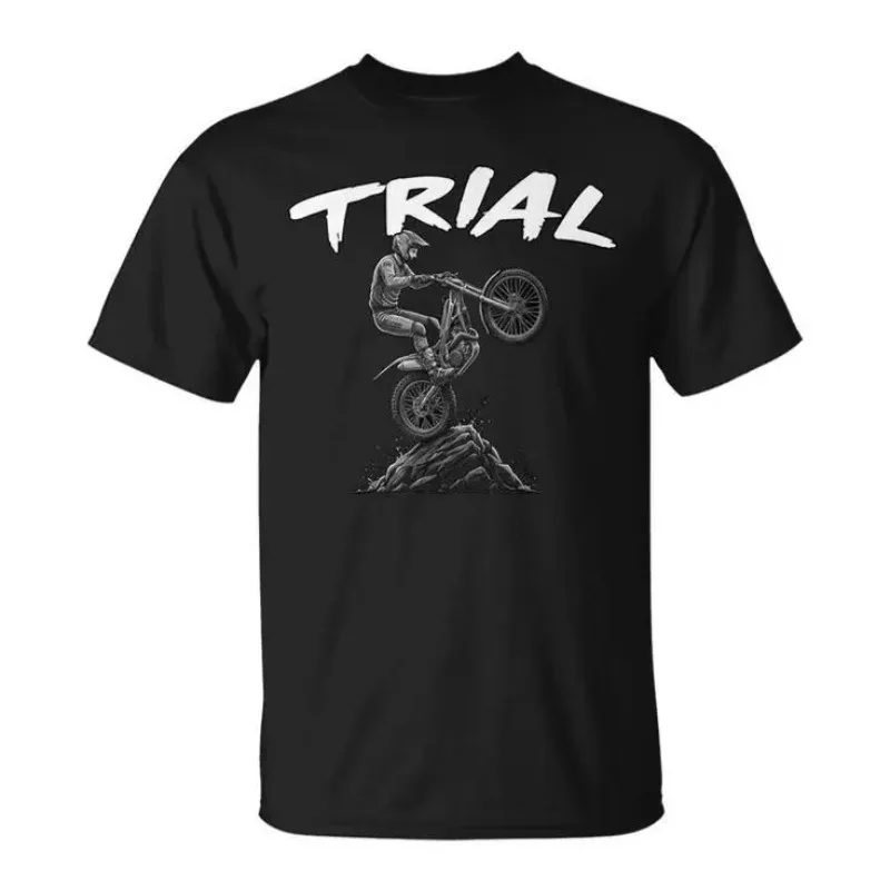 

Trial Extreme Motorcycle Acrobatic Motorsport Motorbike Fan T-Shirt 100% Cotton O-Neck T Shirt Short Sleeve Casual Mens Tees