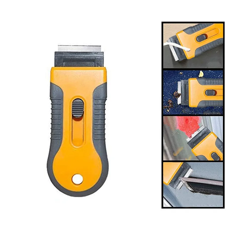 Glass Ceramic Hob Scraper Knife Cleaner 1 blade Replacement Cleaning for Scraping Labels Decals Stickers Caulk Blade