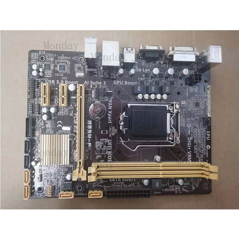 

W Tested OK For ASUS B85M-F LGA 1150 DDR3 Micro ATX Motherboard