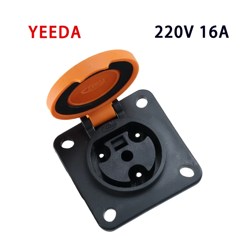 YEEDA 30 220V 16A Charging Socket with Protection Switch for Clubcar EZGO Ya ma ha EXCAR Golf Cart Parts