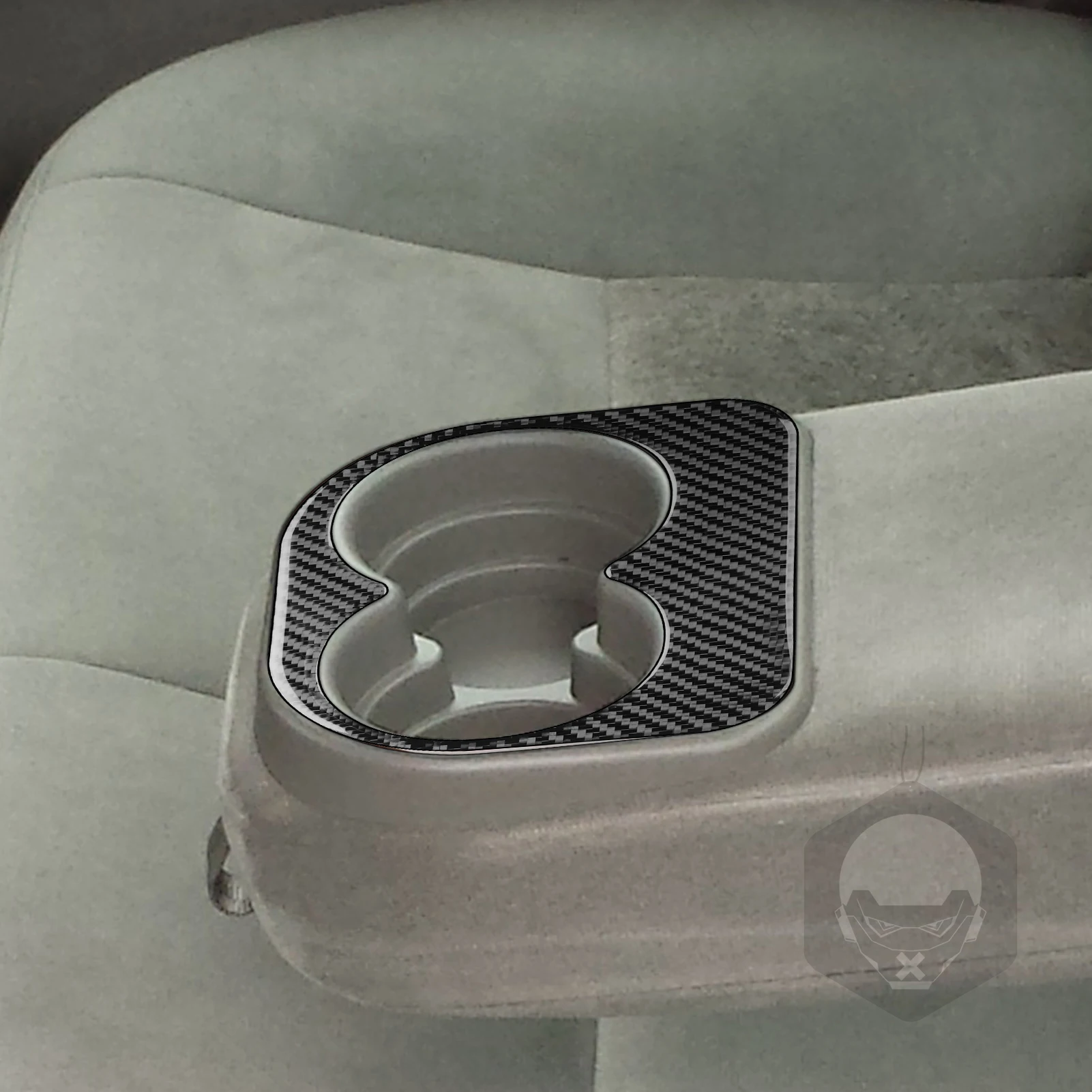 

For Chevrolet Impala 2000-2004 Carbon Fiber Rear Armrest Water Cup Holder Panel Cover Trim Car Accessories Decoration Sticker