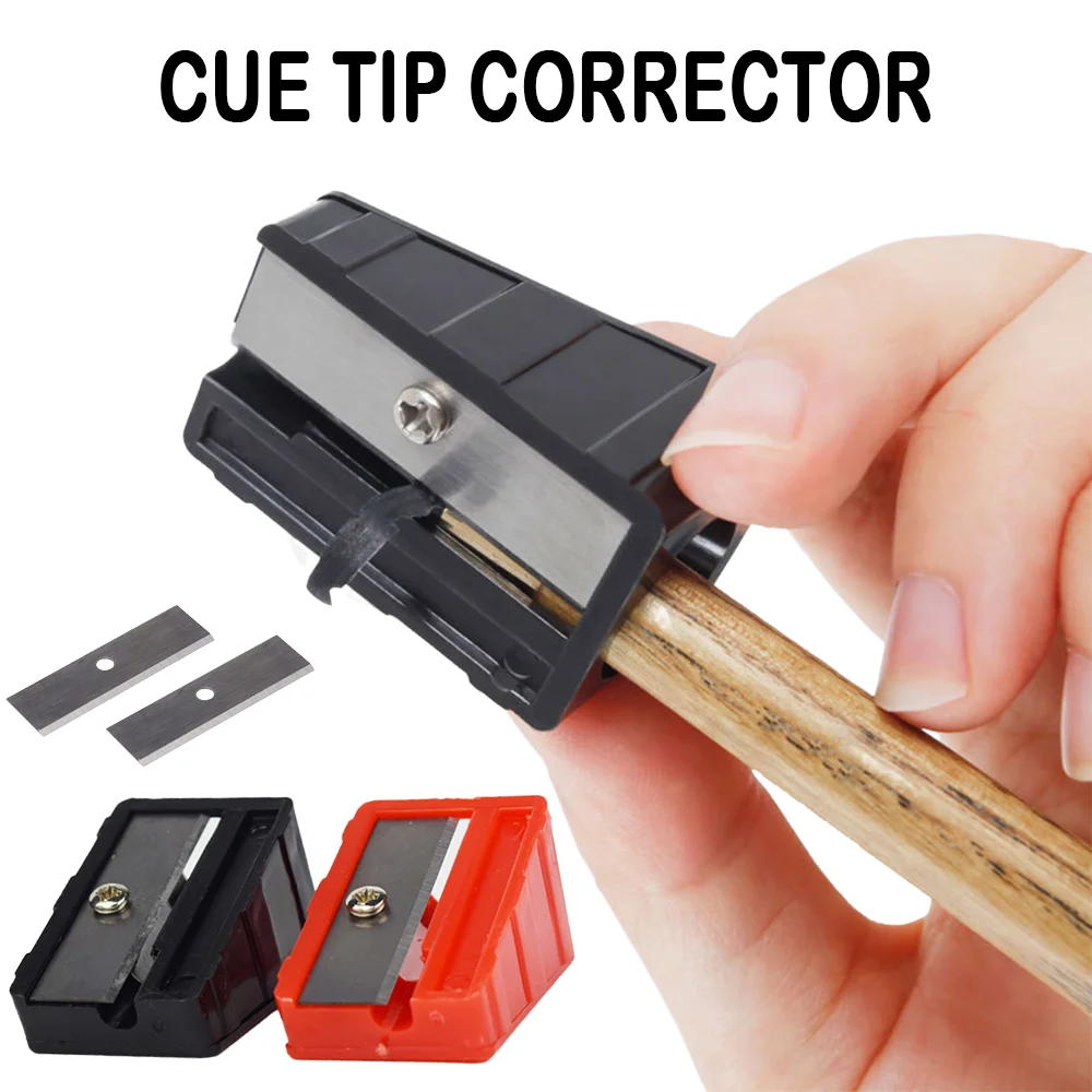 Mini Pool Cue Tip Sharpener Sharp Cue Head Corrector Snooker Accessories Pool Cue Tip Repair Tool for 9-14mm Billiard Room