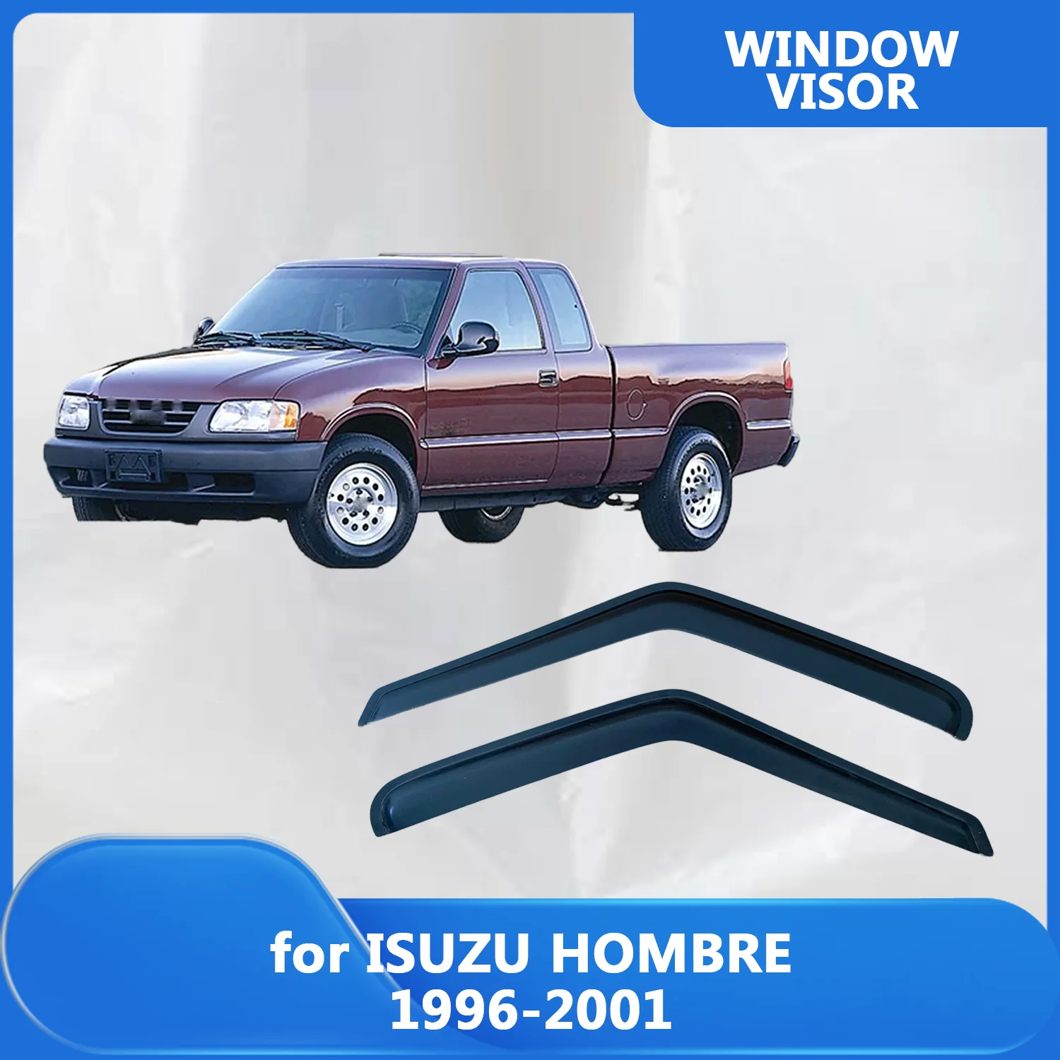 

Window Visor for ISUZU HOMBRE 1996-2001 Wind Deflectors Rain Guards Door Visor Vent Shades Ventvisor Exterior Parts