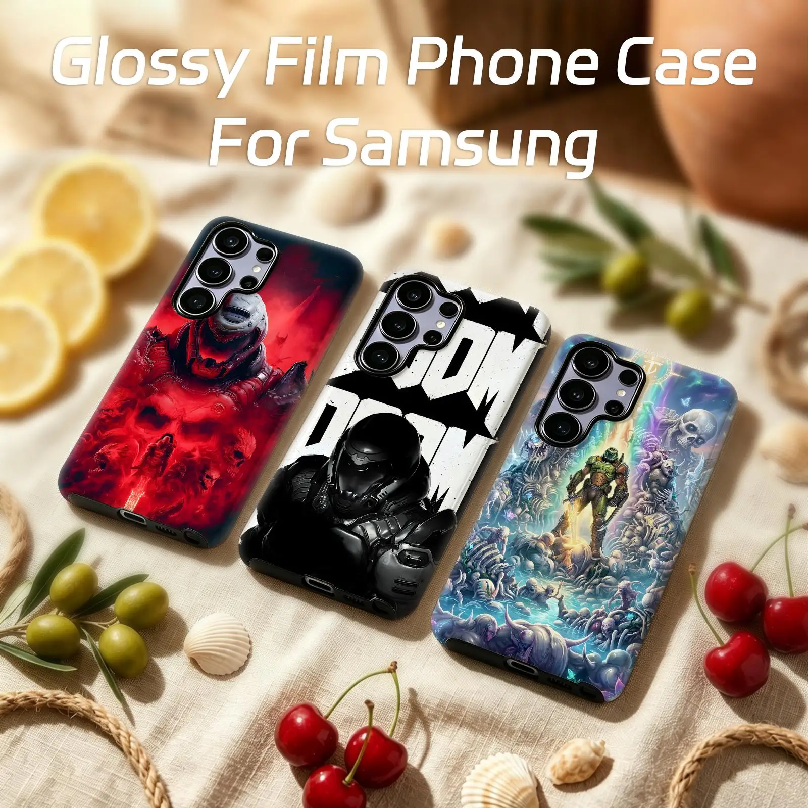 HOT GAME DOOM   Phone Case For Samsung Galaxy S26 25 S24 S23 S22 S21 Ultra Glossy Film Phone Case