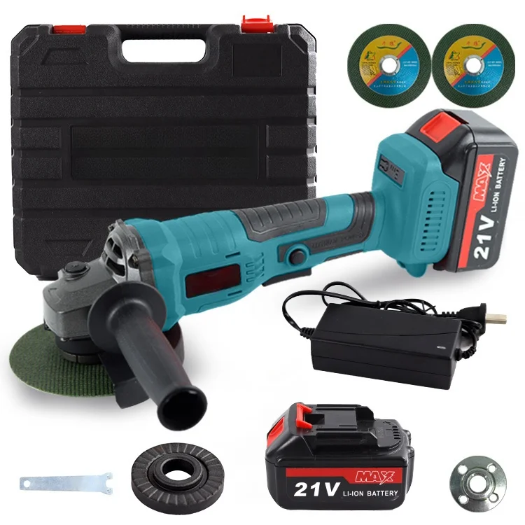 

Portable Brushless Cordless Electric Cut Machine Total Angle Grinder Grinding Disc Wheel Slide Type Switch Convenient Power Tool