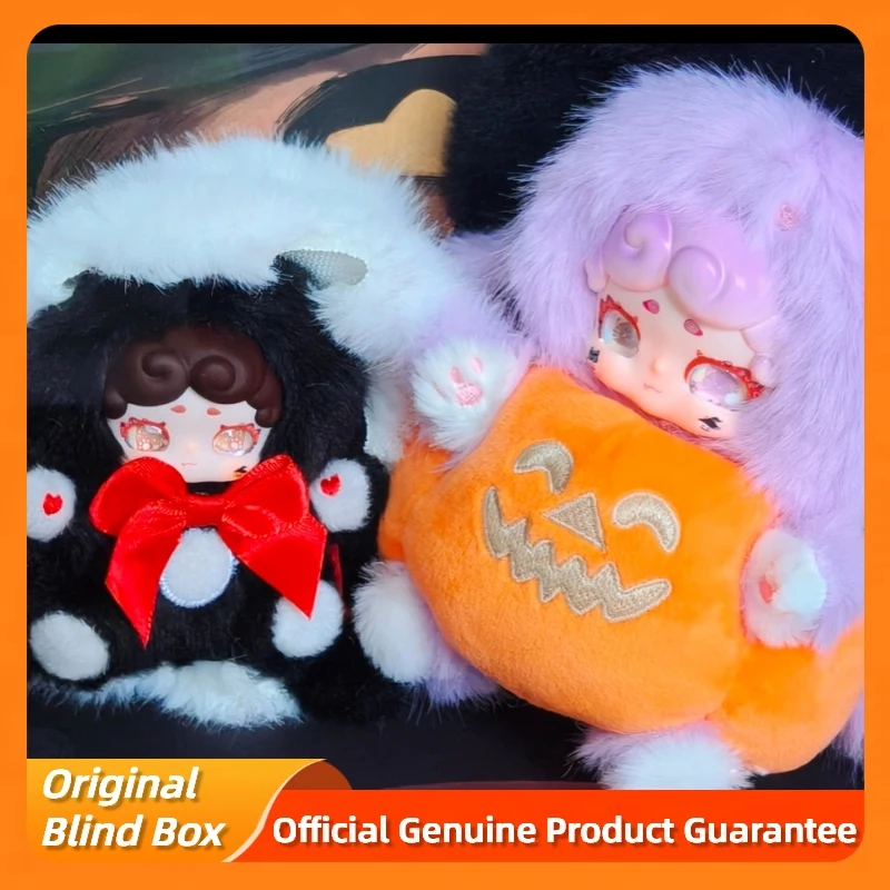 Genuino Luckydeernai Halloween Blind Box Magic Witch Figure Dolls Kawai Vinile Peluche Ciondolo Raccogliere Ornamento Giocattoli Regalo di Halloween