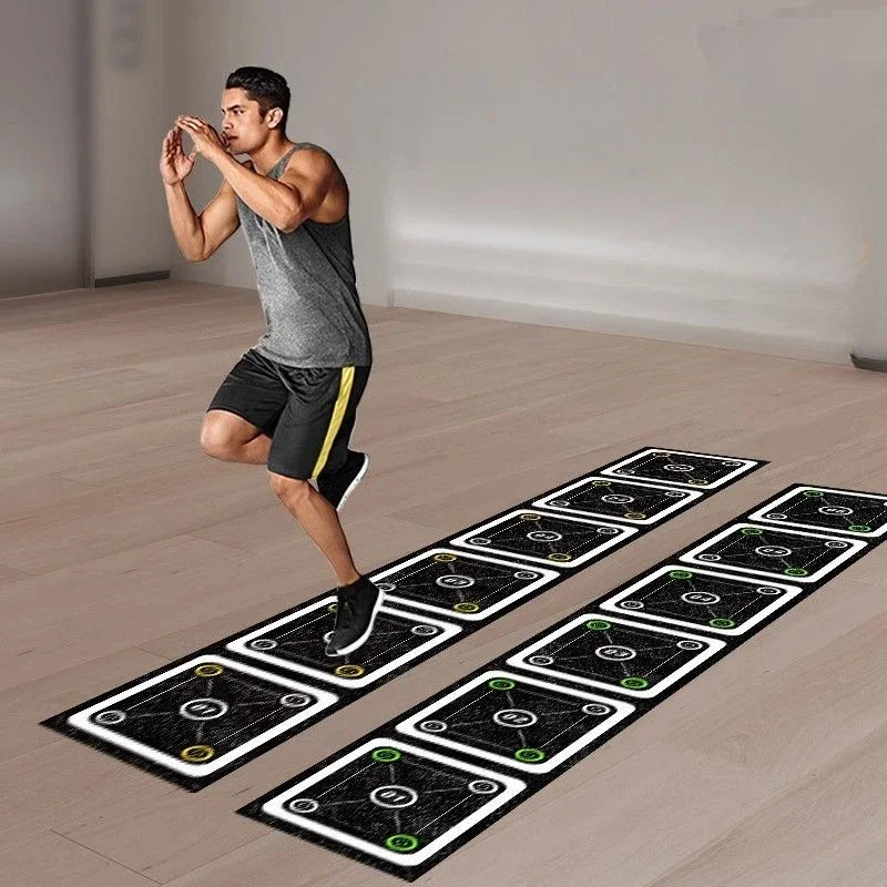 

Agility Ladder Training Mat Soft Ladder Football Step Training Jumping Checkered Rope Ladder Agility Ring Rubber Physical