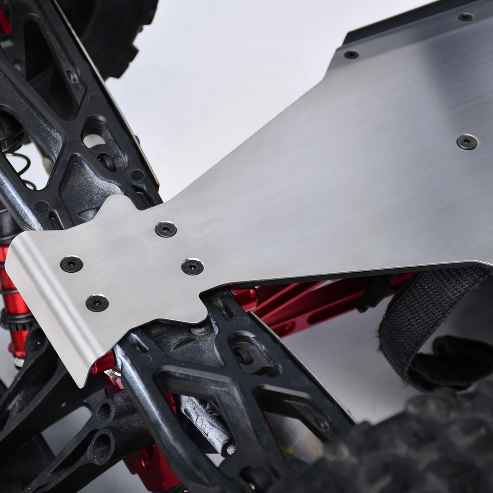 GPM 메탈 스테인리스 스틸 프론트 센터 리어 섀시 아머 ARRMA 1/8 KRATON EXB V6 6S ARA8708V6 ARA8708T1 ARA106053 RC 자동차용