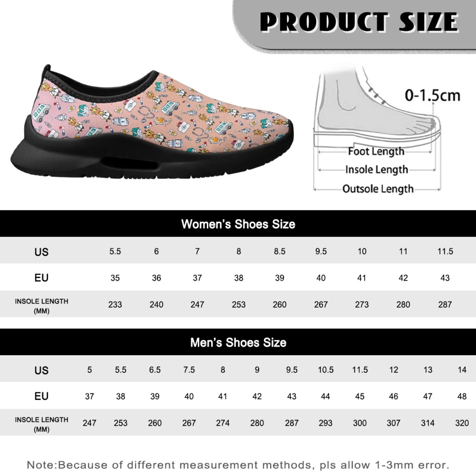 PENSTROLL Mesh & EVA Classic Casual Shoes Lightweight Walking Driving Shoes for Men Beach Medical Giraffe