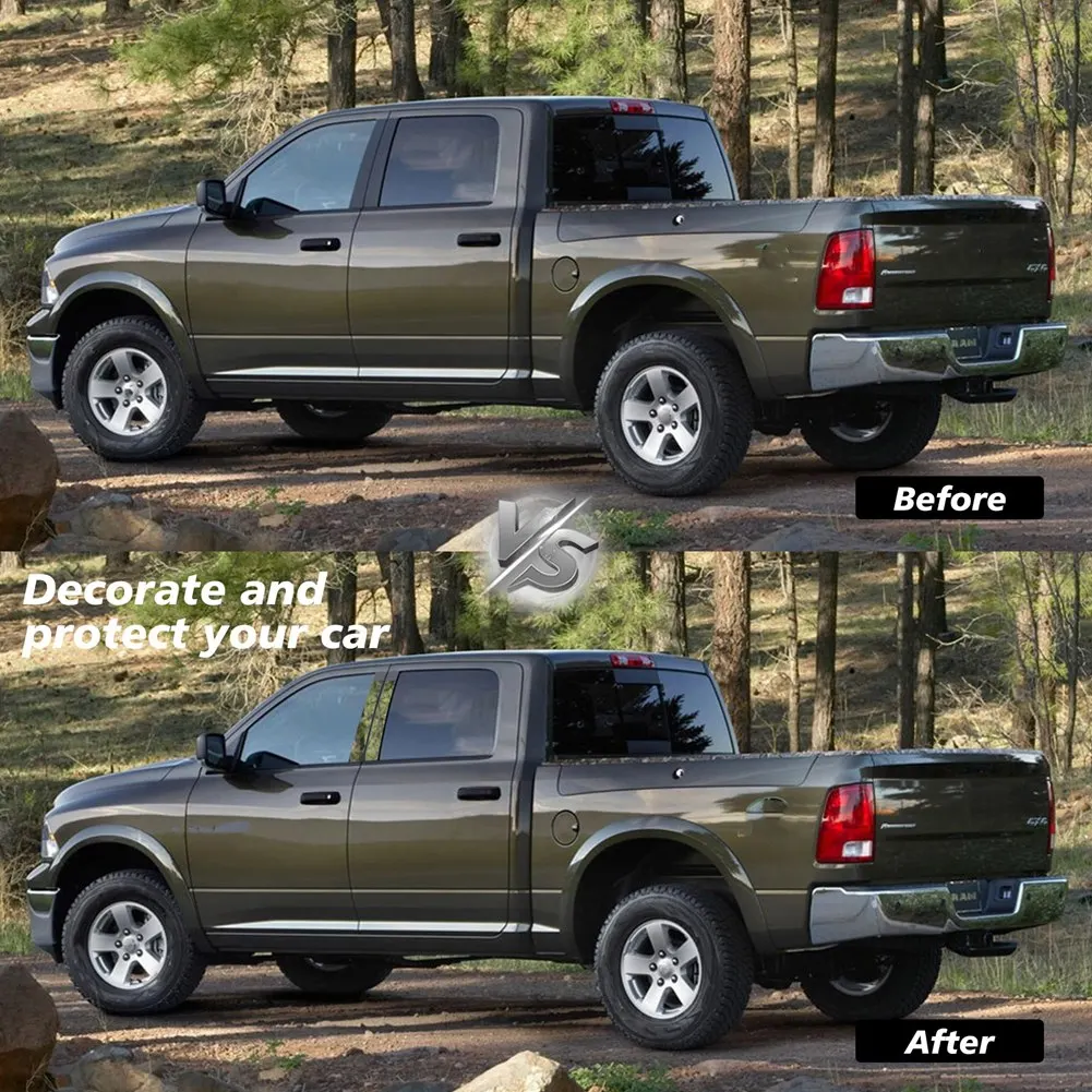 

Car Door Window Trim Anti Scratch Stickers Door Pillar Moldings for Dodge Ram 1500 2500 3500 2009-2018 Accessories