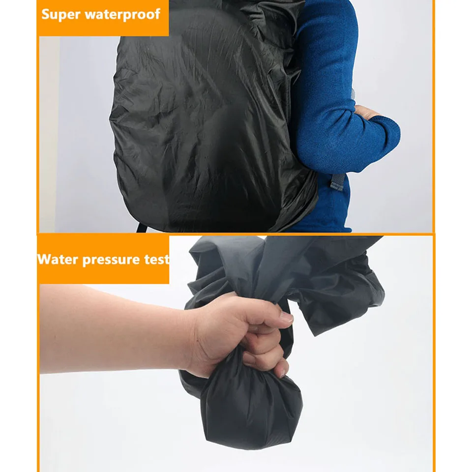 KoKossi 1Pcs 25-60L Rain Cover Backpack Waterproof Bag Cover Hiking Camping Rain Oxford Cloth Rain Cover Outdoor Protect Rain