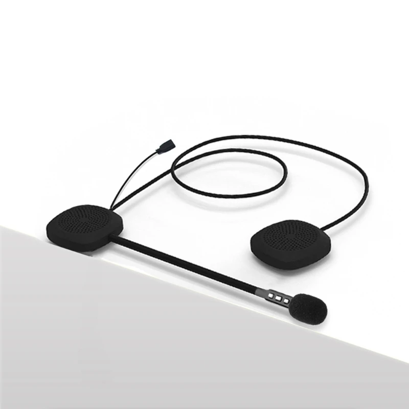 Capacete da motocicleta interfone sem fio fone ouvido ar livre macio sistema áudio resposta automática