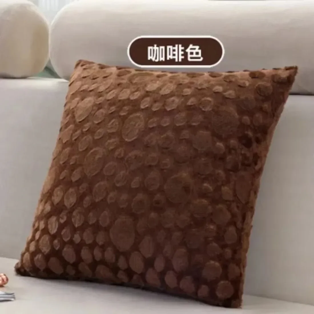 Bubble Plush Cushion Cover Soft Faux Fur Throw Pillow Case Home Sofa Decorative Pillow Cover Multiple Colors