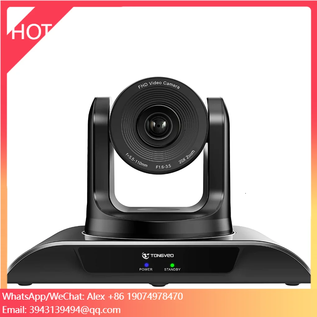 

20X Optical Zoom 1080P60fps HD-MI RJ45 USB Conference PTZ Camera For Education Church Live Streaming