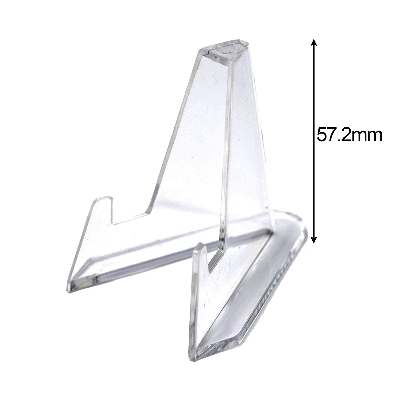 10pcs Acrylic Commemorative Coin Display Stand Transparent Triangle Display Stand Commemorative Challenge Coin Capsule Holder