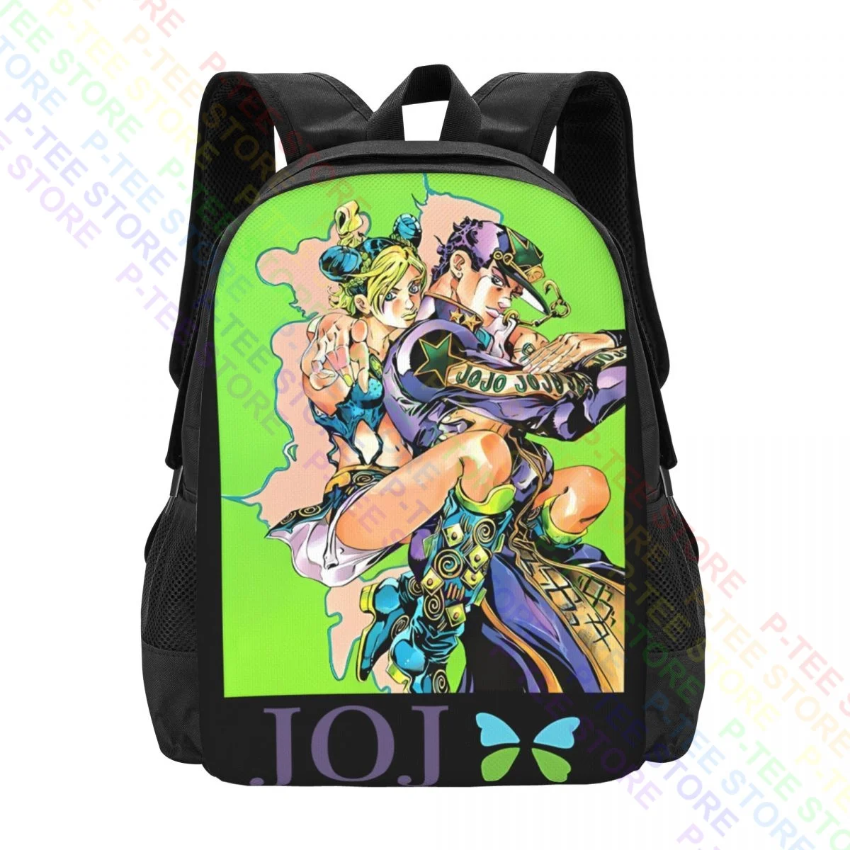 Jolyne Cujoh And Jotaro Kujo Jojo'S Bizarre AdventureBackpack Large Capacity Travel Sports Bag