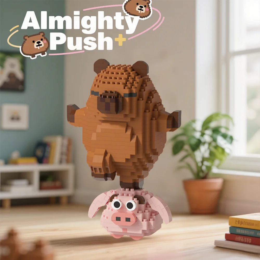 "Capybara bouwstenen set - schattig water cavia DIY-model |   Leuk STEM-speelgoed voor kinderen en volwassenen"