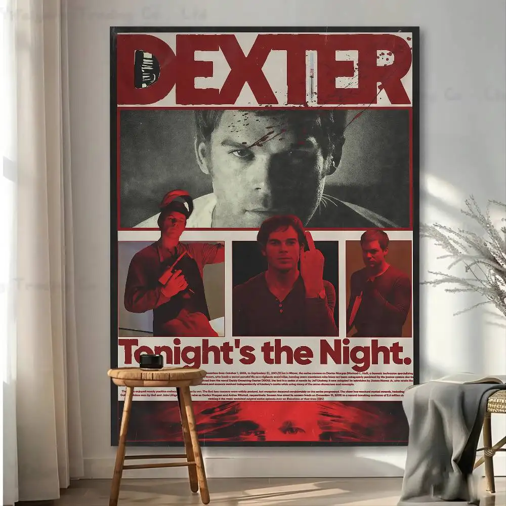 D-Dexter مايكل C.Hall تلفزيون كلاسيكي مطبوع قماش مزخرف جداري كبير معلق التارو الهبي جدار السجاد النوم ديكور فني للمنزل