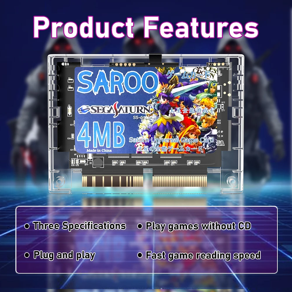 Saroo HDLoader For Saturn With 220+ Retro Games For All Models Of Sega Saturn Plug And Play With TF Card Play Games Without CD