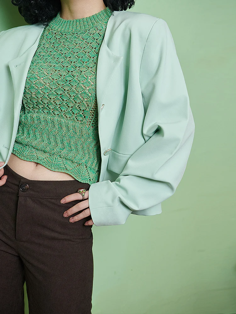 

Mint een повседневный женский костюм Long Sve Jaet HI TWEN FIVE оригинальный дизайн свободного кроя весенне-осенняя одежда оригинальный Sle