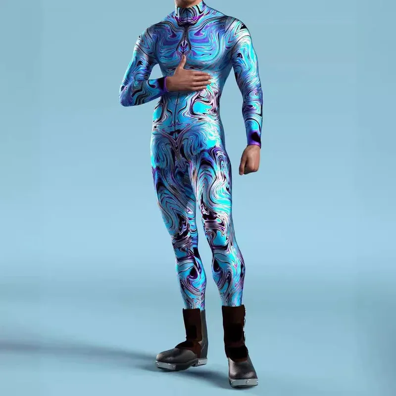 سايبر بانك ثلاثية الأبعاد حفلة عطلة الرجال الاطفال ارتداءها Steampunk بذلة زي هالوين تنكري Catsuit كرنفال حفلة Zentai السروال القصير