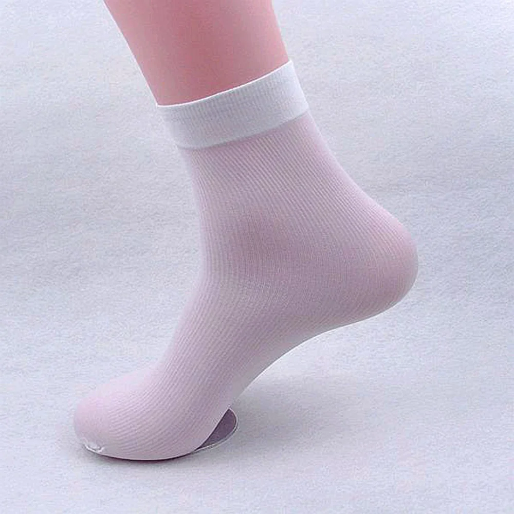 Ultra-thin Socks Breathable Comfy Plain Sports Stockings Summer Thin 10 Pairs Business Casual Dress Mens Short