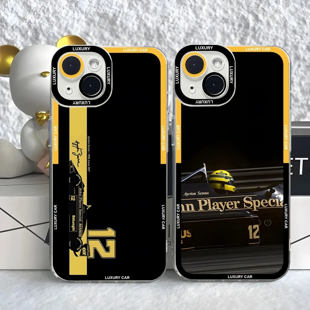

Ayrton Senna Helmet F1 Racing Mouse Pad Case For iPhone 15 14 13 12 11 Pro Max Mini XS X XR SE 7 8 Plus Soft Angel Eyes Cover