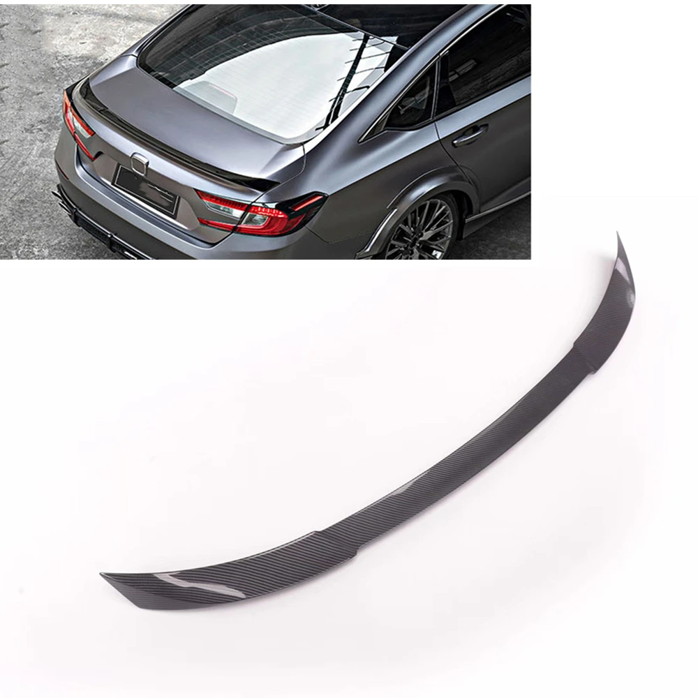 

Автомобильная внешняя крышка из углеродного волокна Decklid Trim Lip для Honda Accord 4 модели седанов 2018-2022 AKASAKA