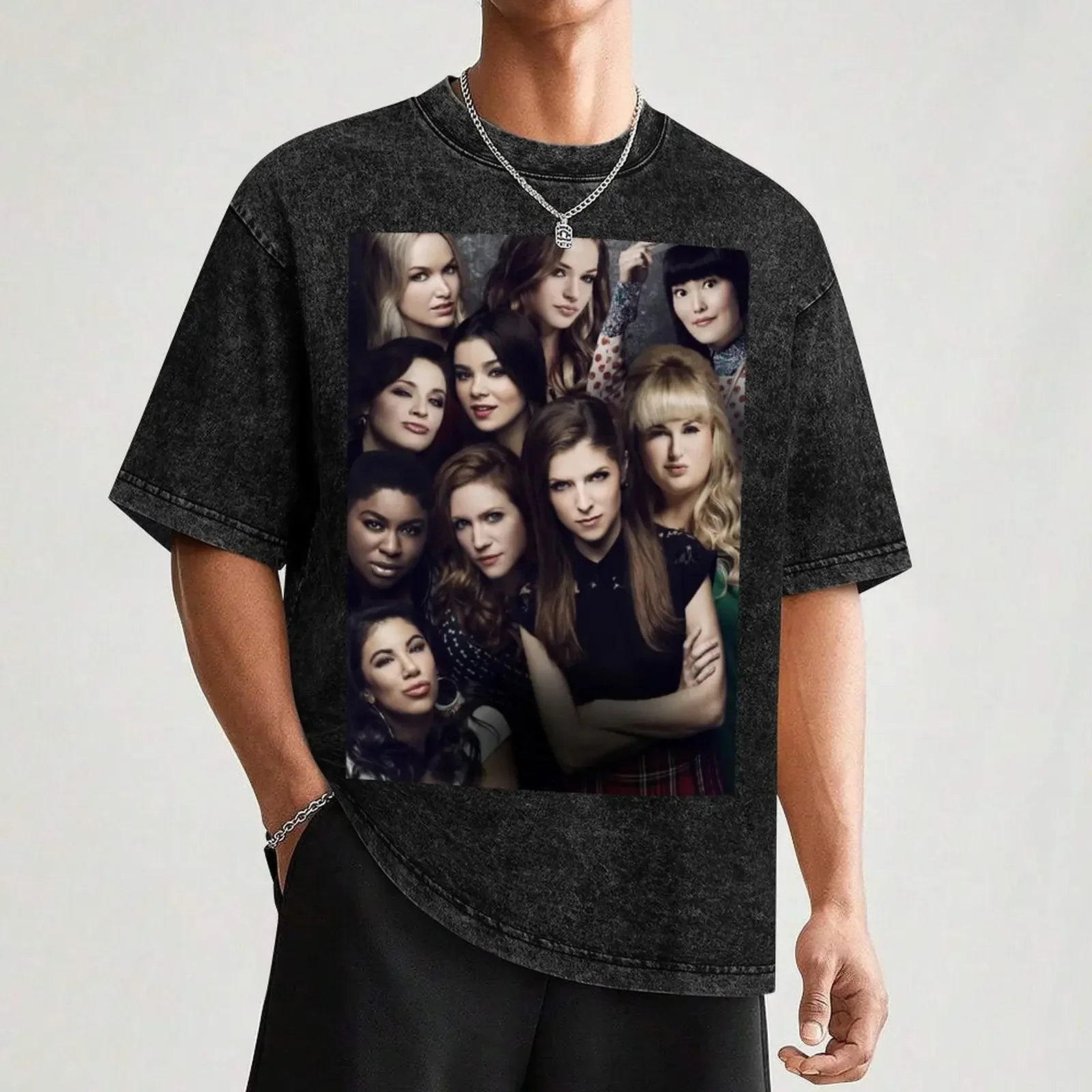 Barden Bellas - Pitch Perfect 2 T-Shirt Délavé pur coton rétro HD confortable haut à manches courtes T-shirt pour hommes et femmes
