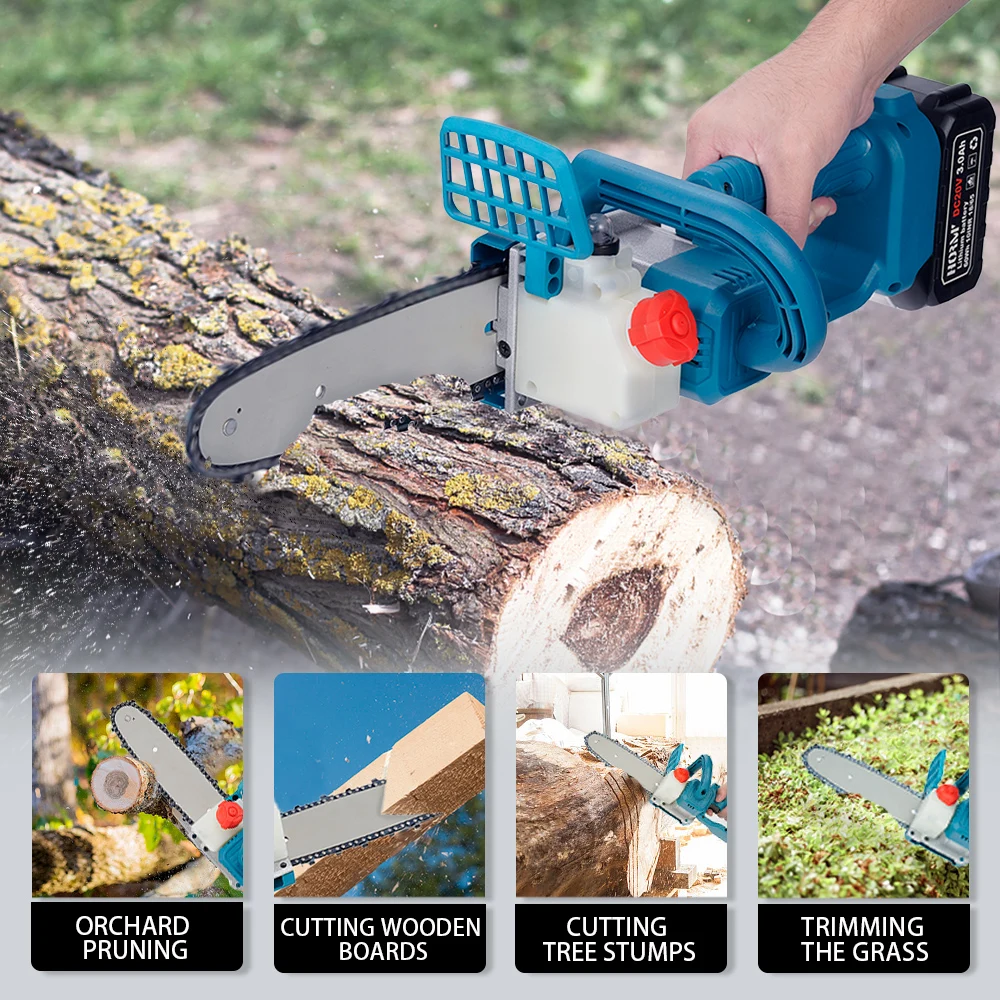 Imagem -05 - Hormy-brushless Serra Elétrica Serra Elétrica sem Fio Máquina de Corte de Madeira Ferramenta para Madeira Jardim Makita 18v Bateria 8
